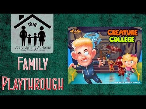 BoardGamingAtHome Family Playthrough of Creature College