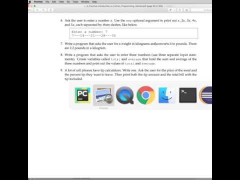 Python Programming Chapter1 Exercises 6 9