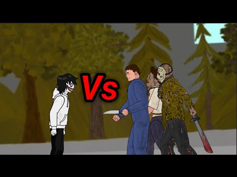 JEFF THE KILLER VS MICHAEL MYERS, LEATHERFACE, JASON VOORHEES - DC2