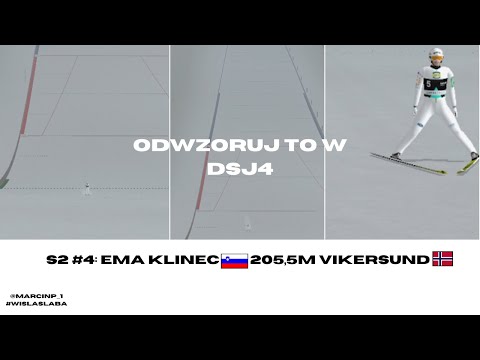 Odwzoruj to w DSJ4 (S2: #4) Ema Klinec 205,5m Vikersund 2024 Training