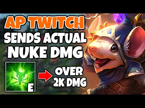 AP Twitch Mid E is an actual Nuke, it hits for over 2000 Damage (And it's on a 7 second CD)