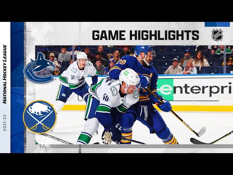 Canucks @ Sabres 10/19/21 | NHL Highlights