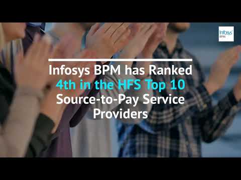 Infosys BPM ranked 4th in the top 10 S2P service providers by HFS