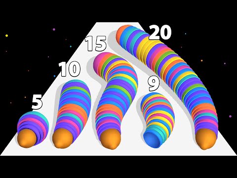 SLUGGY RUN! - Colorful ASMR Gameplay (All Levels)