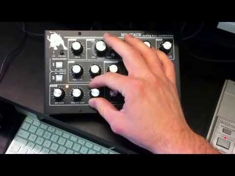 Cyclone Analogic Bass Bot TT-303 and Moog Minitaur playing nice with each other