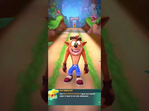 Crash Bandicoot: On the Run! intro / tutorial