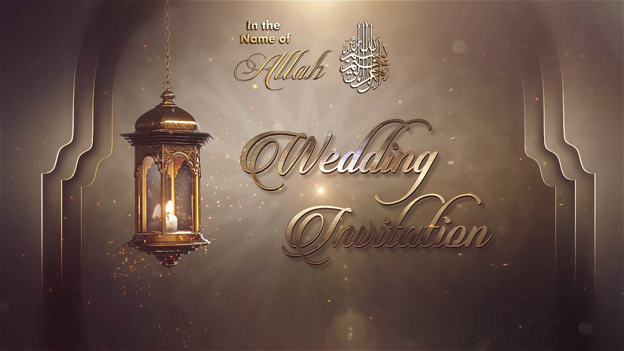Muslim Wedding Wording Invitation Cards