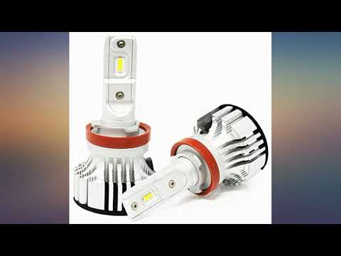 Alla Lighting Adjustable H8 H9 H11 LED Bulb D-CR 9000 Lumens Extreme Super Bright review