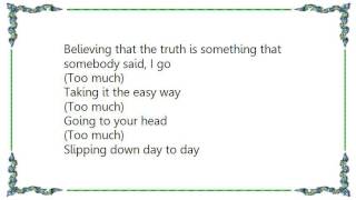 Jimmy Somerville - Too Much of a Good Thing Lyrics