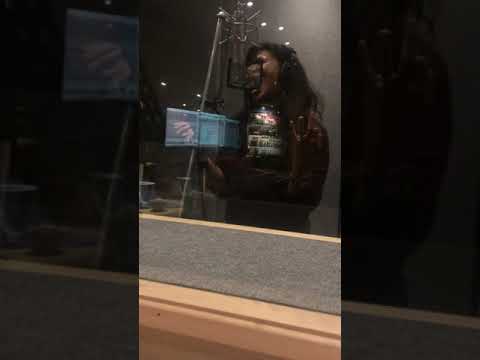 Denise Pearson - Recording in the studio (Instagram 2021)