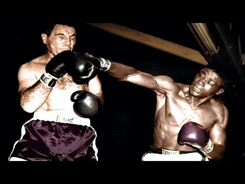 CONTROVERSIAL DECISION! Floyd Patterson vs Joey Maxim - 07.06.1954 - Highlights Colorized