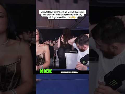 Bro wasn't even trying to hide it #NINA #Lady #MESMERIZED #Awkward