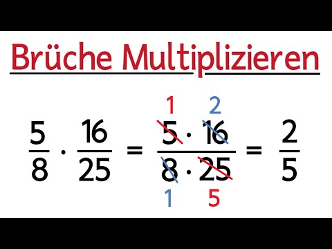 Brüche multiplizieren (und kürzen) - Bruchrechnung