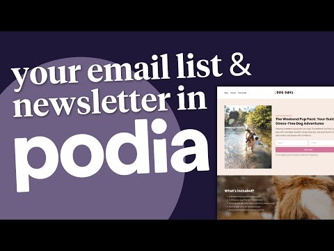 [Webinar Replay] Set up your email list and newsletter in Podia