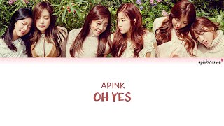 Apink (에이핑크) Oh Yes Color Coded Lyrics