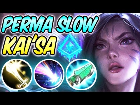 CRAZY BURST GLACIAL ASSASSIN KAI'SA FULL AP 40% CDR BUILD KAI'SA S10 MID GAMEPLAY League of Legends