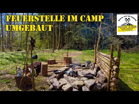Bushcraft- Camp Feuerstelle I Gewinnspiel I Lagerbau I soonwald-outdoor I Bock auf Outdoor!