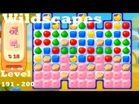 Wildscapes Level 191- 200 HD Walkthrough | Gameplay | 3 - match game | ios | android | pc | app