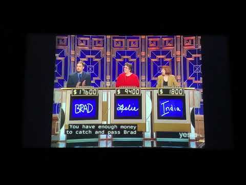 Double Jeopardy, Million Dollar Masters Tournament Day 7 - $9,000 WAGER on 3rd Daily Double (5/9/02)