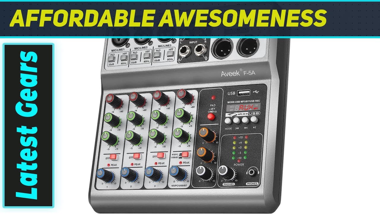 Aveek Professional Audio Mixer: The Best All-in-One Sound Board for Creators