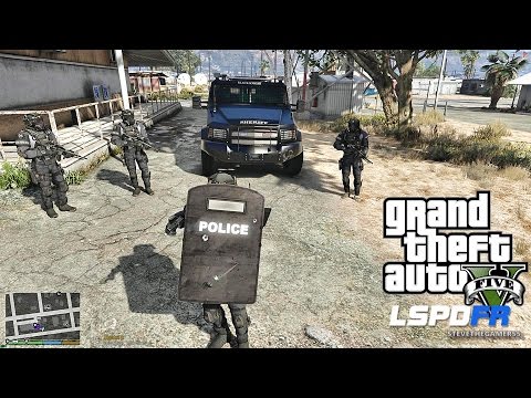 PLAYING as Futuristic SWAT Sheriff Team in GTA 5 (GTA 5 Mods)