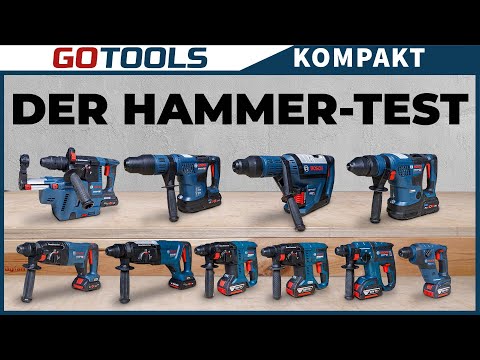 Hammerhart! Alle 18V Akku Bohrhämmer von Bosch Professional im Praxis- und Absaugungstest!
