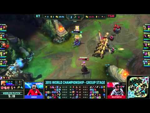2015 Worlds Championship| KT vs TSM: Nagne missplay on Bjergsen 1v1