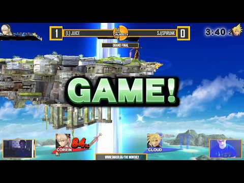 The Monthly | [L] Juice (CorrinF) vs SJ|Spirunk (Cloud) - Grand Final - Super Smash Bros. for Wii U