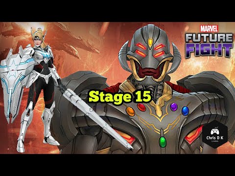 Sharon Rogers vs Infinity Ultron World Boss Legend Stage 15 | Marvel Future Fight