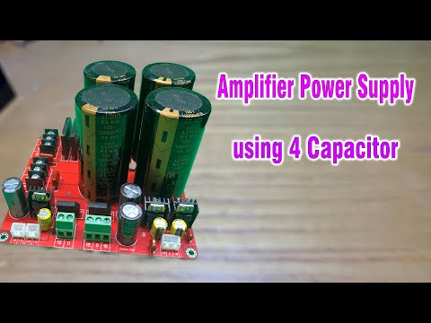 DIY Class-AB Amplifier Power Supply using 4 Capacitor | DCA Project