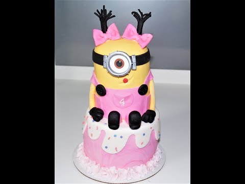 Cake decorating tutorials | how to make a 3D MINION CAKE | Sugarella Sweets Video