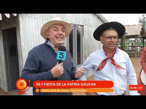 Roberto Vasconcellos desde la Patria Gaucha en Tacuarembó
