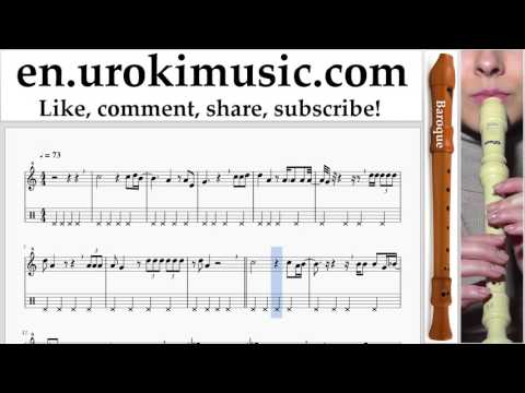 Recorder lessons (B.) Lana Del Rey, Sean Ono Lennon - Tomorrow Never Came Sheet Music Tutorial Part