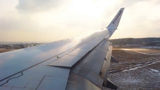 preview picture of video 'Ryanair Boeing 737-8AS EI-EBF Landing Frankfurt Hahn Airport From Stansted February 2013 [1080p HD]'