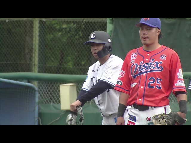 [Farm] A good start! The Lions 'Ryosuke Kodama hits a timely hit, not missing a sweet pitch! August 13, 2025 Saitama Seibu Lions vs. Oisix Niigata Albirex BC