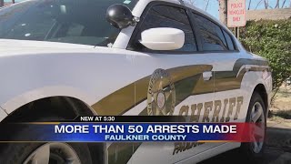 Faulkner County Sheriff's Office arrests 56 repeat offenders in multi-day operation