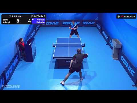 16:20 Serhii Kalenyk - Maksym Deineha 19.07.2023 TT Euro.Cup Ukraine Master. Table 3