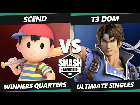SWT NA Southwest Online Qualifier Match - Scend (Ness) Vs. T3 DOM (Richter) SSBU Ultimate Tournament