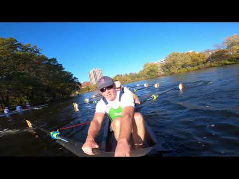 Irish Masters rowing in Boston at the Head of the Charles Regatta 2022 - Cox Recording