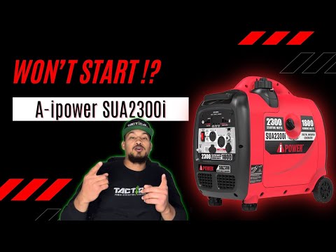Inverter generator won't start. How to fix a portable A-ipower 2300w / 1800w SUA2300i, SC2300i. #diy