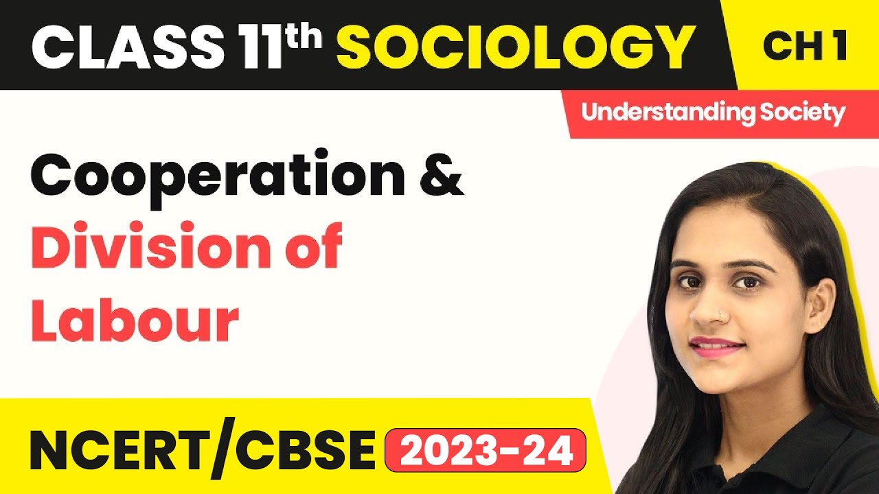 Cooperation and Division of Labour | Class 11 Sociology Chapter 1 | CBSE 2024-25