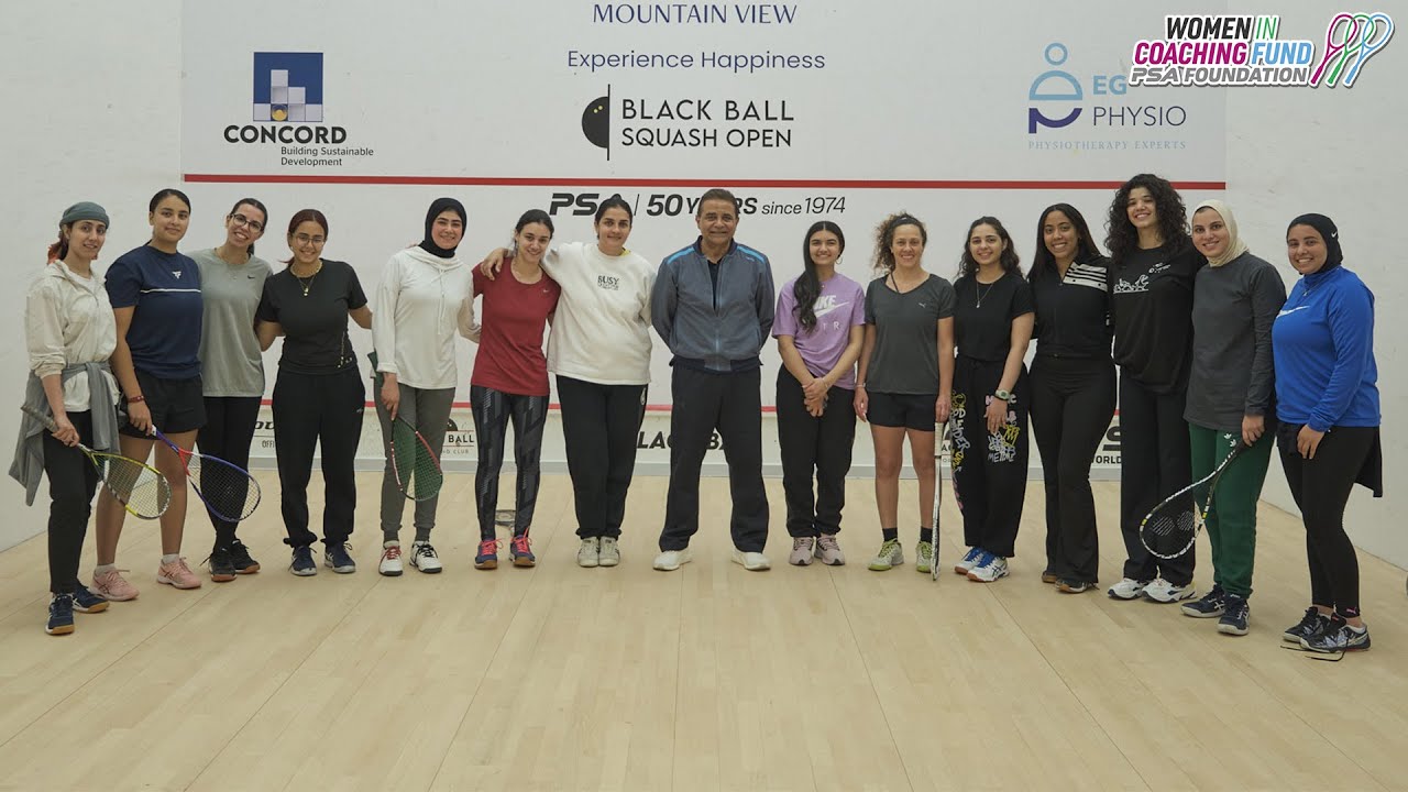 Black Ball Squash Open hosts coaching course to inspire women to become leaders in squash!