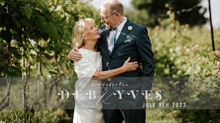 Deb & Yves Little Red Wagon Pontiac Wedding