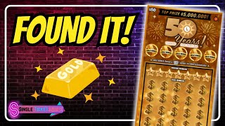 We Struck GOLD on this $50 Scratch Off Ticket! #scratchofftickets