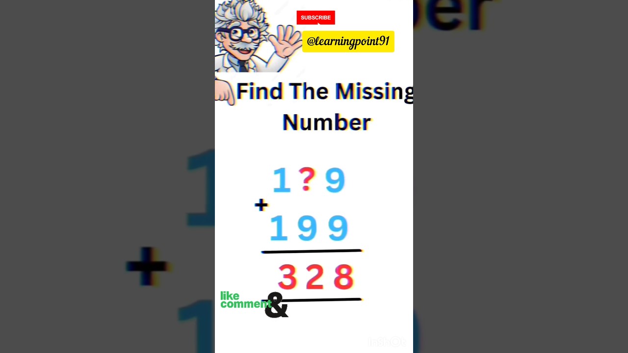 Find the missing number||Brain Test #shortsfeed #viral #trending video