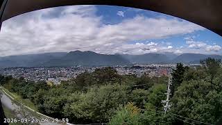 長野県山岳総合センターから望む北アルプスの山々