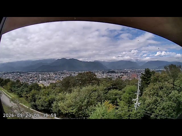 長野県山岳総合センターから望む北アルプスの山々