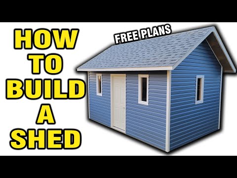 How to Build a Shed (Start to Finish) - Free Plans!