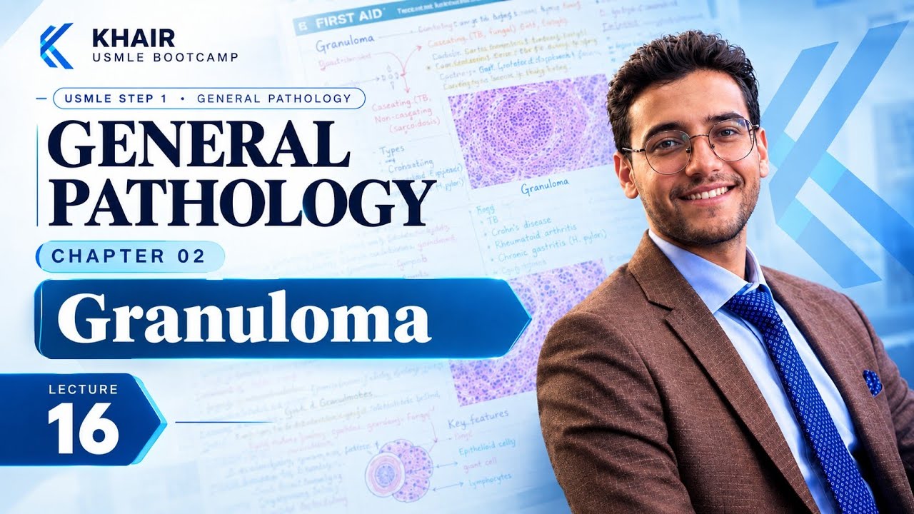 GENERAL PATHOLOGY 16 (Granuloma) | DR KHAIR USMLE STEP 1 