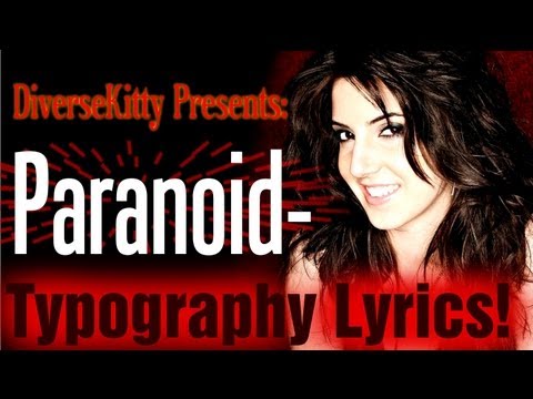 Paranoid-Alana Grace (LYRIC TYPOGRAPHY VIDEO)